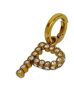 Burberry Gold Clear Hardware Bag Charm